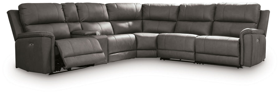 Bleckley - 6-Piece Power Reclining Sectional With LAF And RAF Recliners - Anchor by Ashley Furniture product image