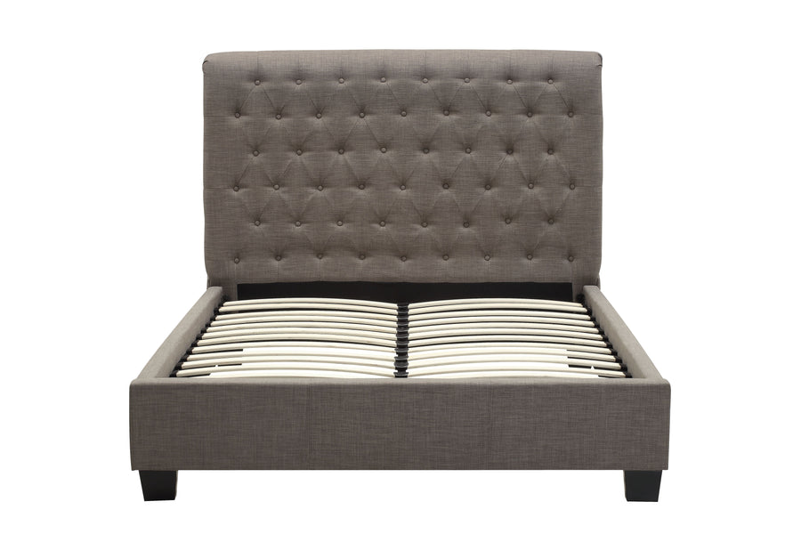 Modus Furniture 3Zh3L511 Royal Tufted Platform Bed In Dolphin Linen