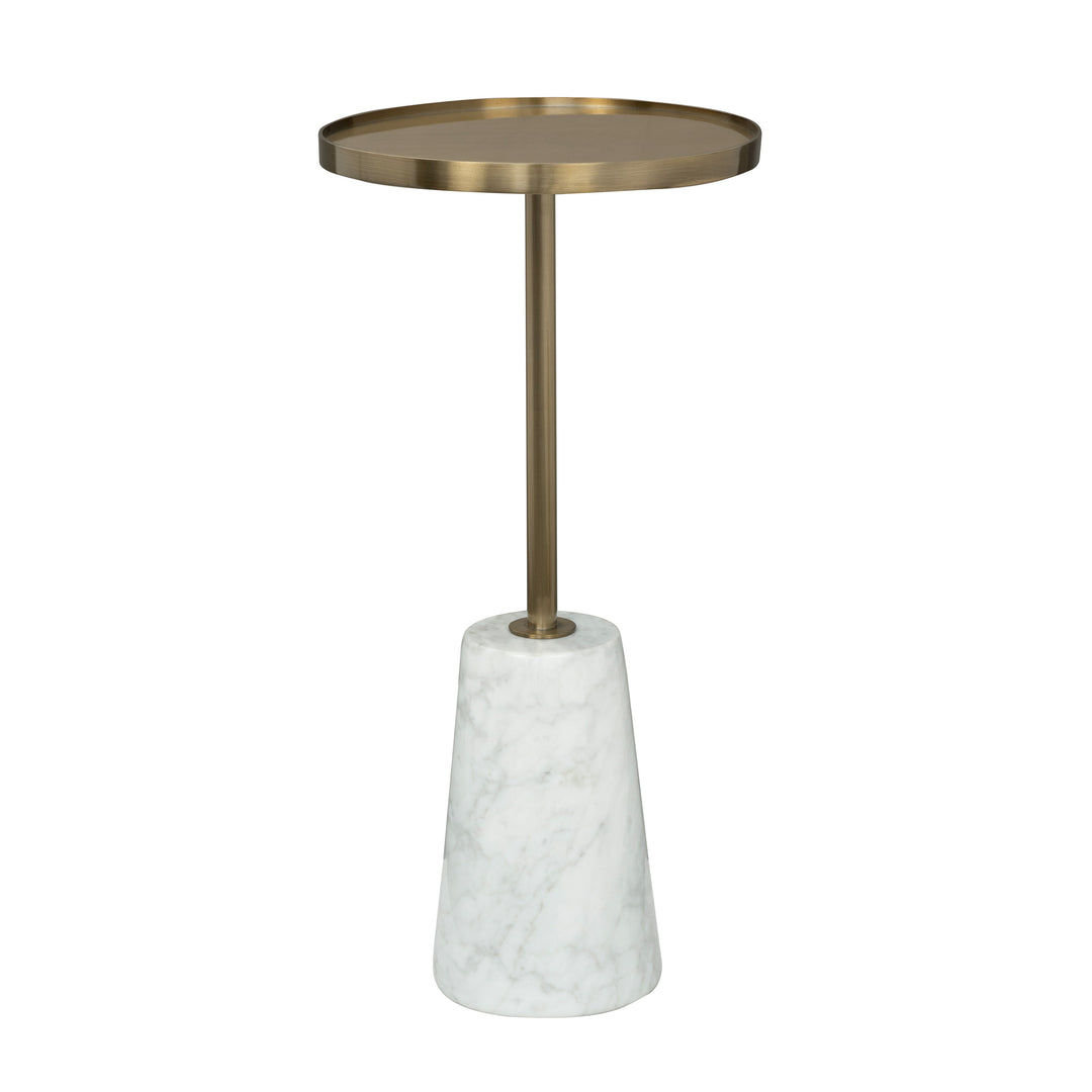 Hamilton  Accent Table  Gold / White