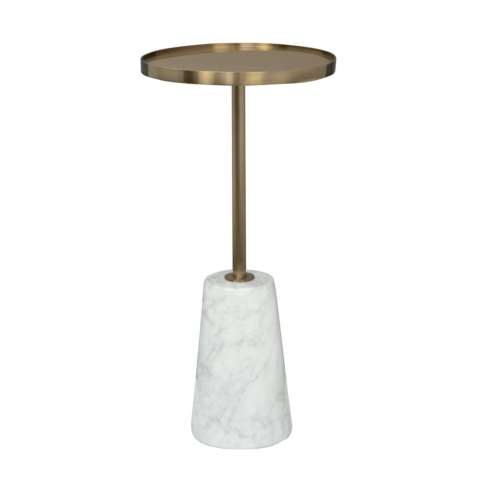 Hamilton  Accent Table  Gold / White