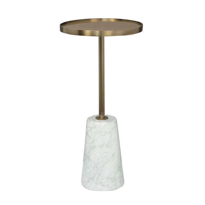 Hamilton  Accent Table  Gold / White