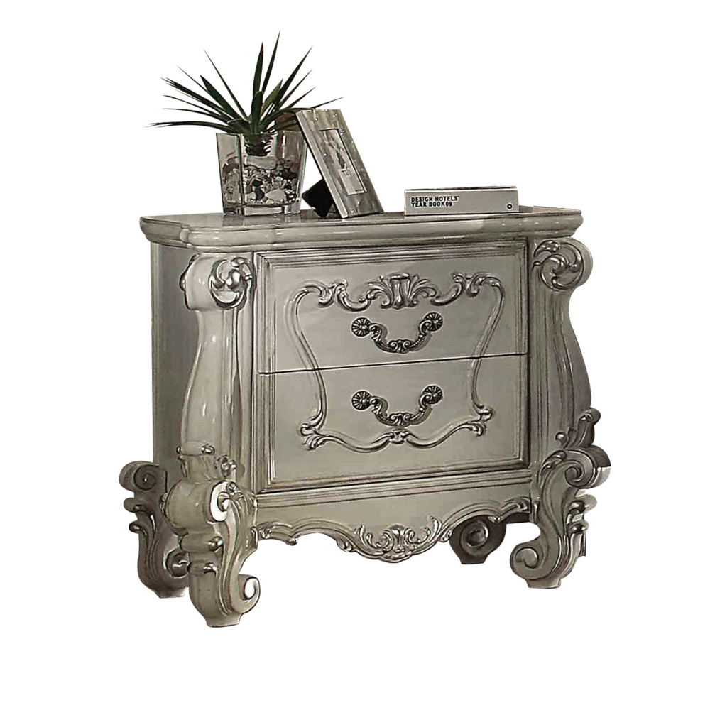 ACME Furniture Versailles Nightstand Bone White