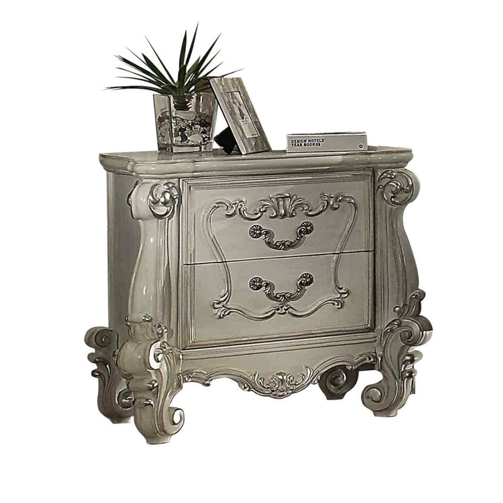 ACME Furniture Versailles Nightstand Bone White