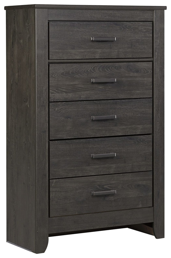 Brinxton - Five Drawer Chest - Charcoal