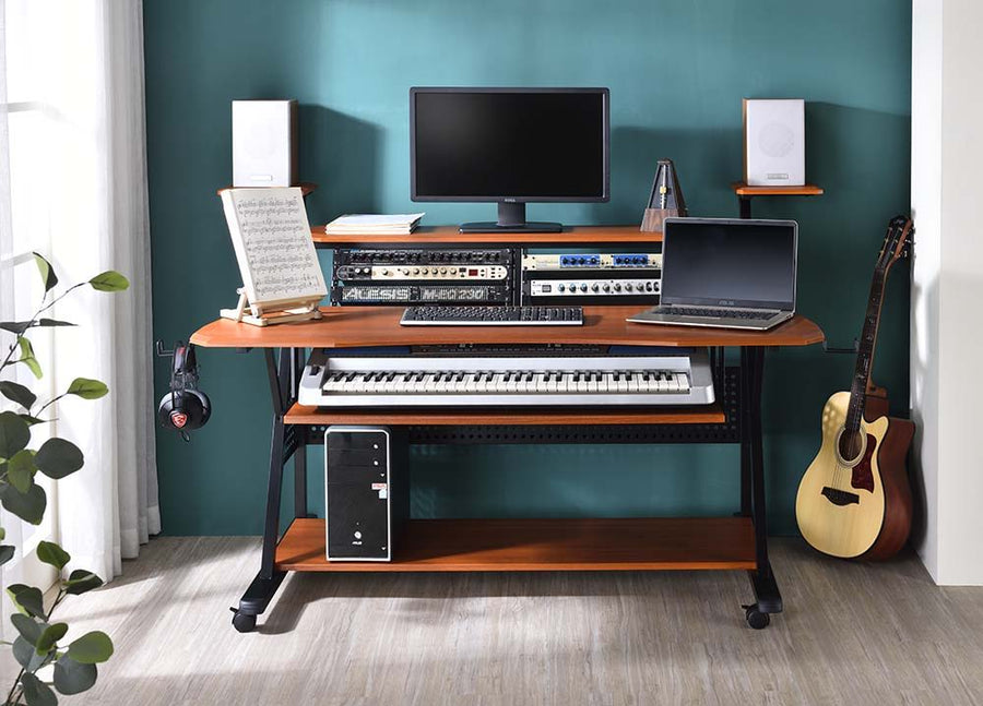 ACME Furniture Willow Music Desk Cherry & Black