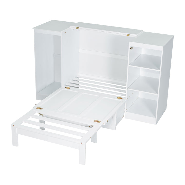 2twin-size-murphy-bed-with-bedside-shelves-and-wardrobe-white