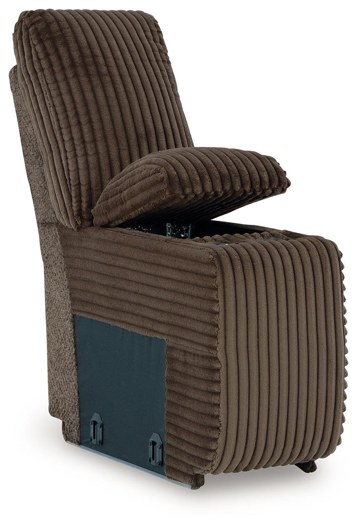 Top Tier - 4-Piece Reclining Sectional With Laf Press Back Chaise - Chocolate by Ashley Furniture product image