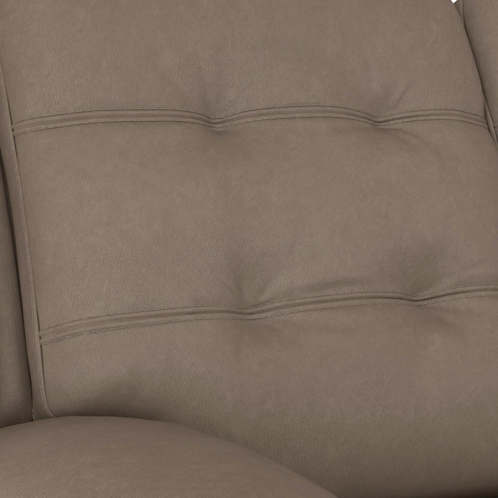 Iris Power Reclining Loveseat With Console &amp; Power Headrests Khaki
