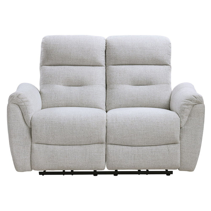 Eastre - Power Motion Loveseat With USB Port - Beige Chenille