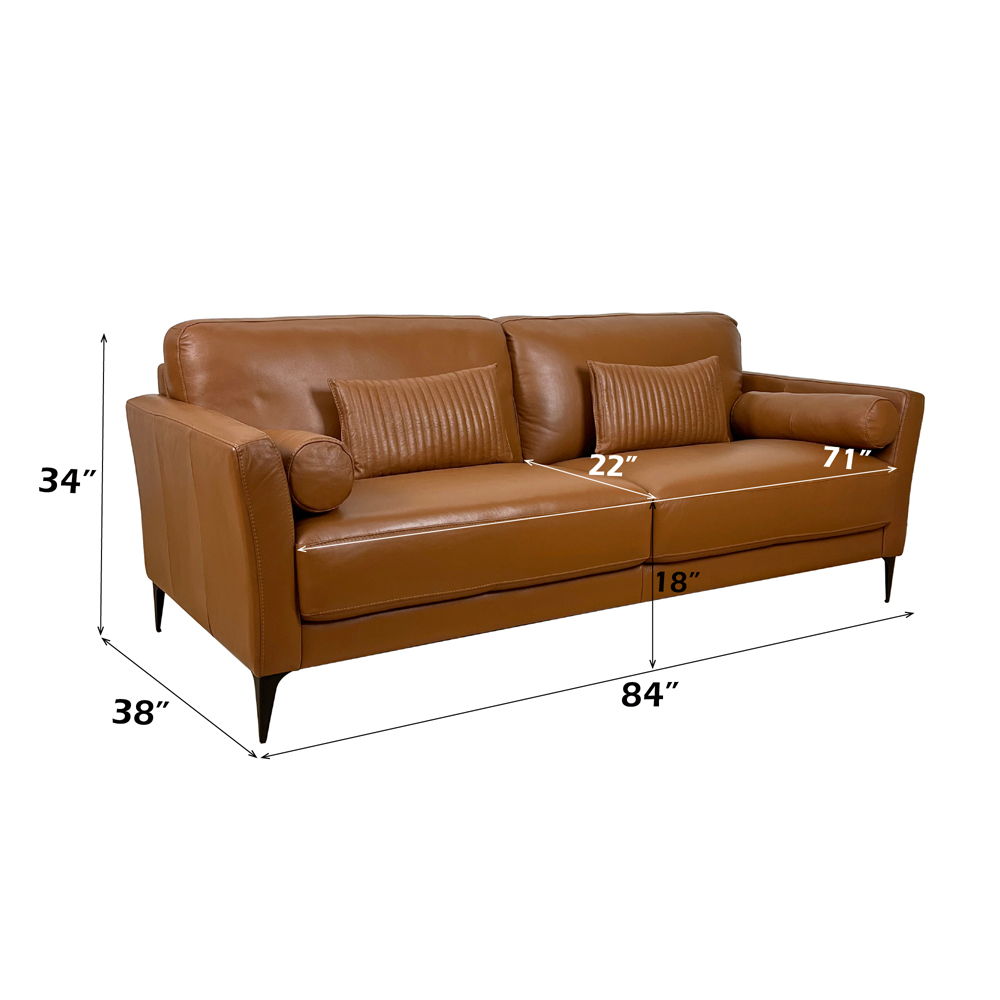 tussio-sofa-with-5-pillows-saddle-tan-leather