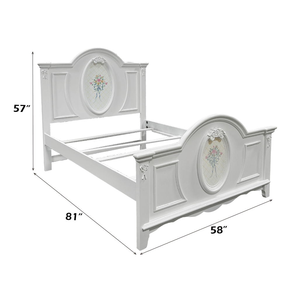 Flora - Full Bed - White