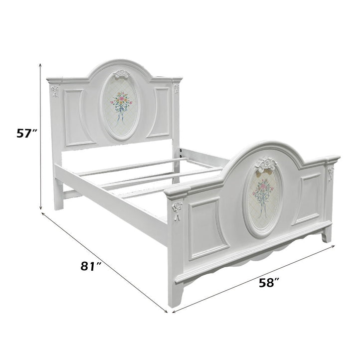 Flora - Full Bed - White