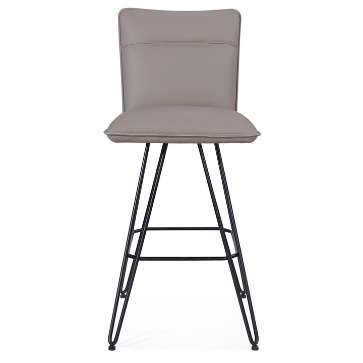 Modus Furniture 9Le268D Demi Hairpin Leg Swivel Bar Stool In Taupe