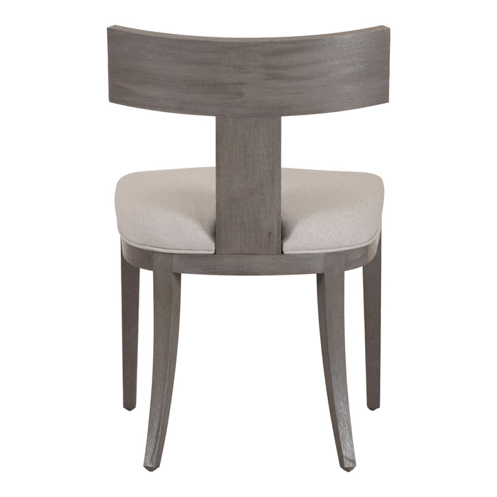 Fabien - Mid-Century Modern Beige Linen + Grey Wash Dining Chair (Set of 2)