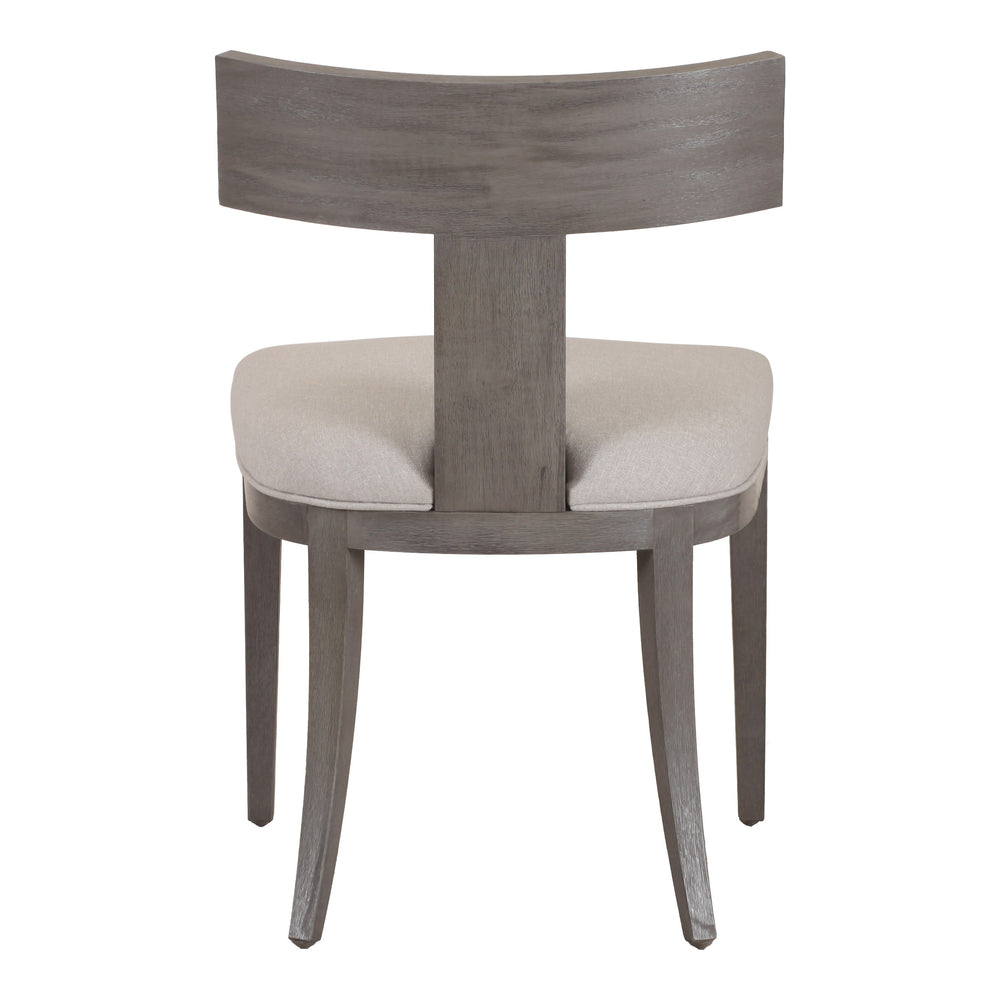 Fabien - Mid-Century Modern Beige Linen + Grey Wash Dining Chair (Set of 2) - View 10