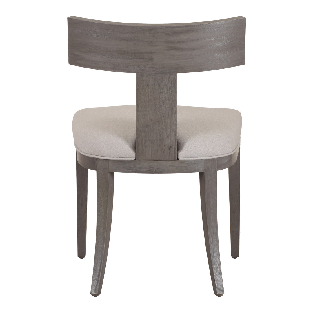 Fabien - Mid-Century Modern Beige Linen + Grey Wash Dining Chair (Set of 2)