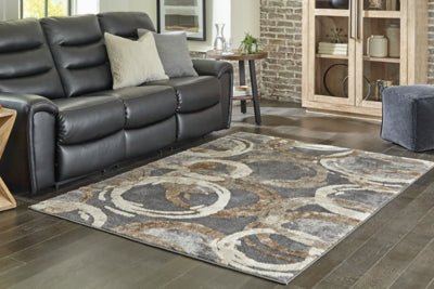 Faelyn 5' x 7'3" Rug - Dark Gray Area Rug modern furniture Contempo Furniture