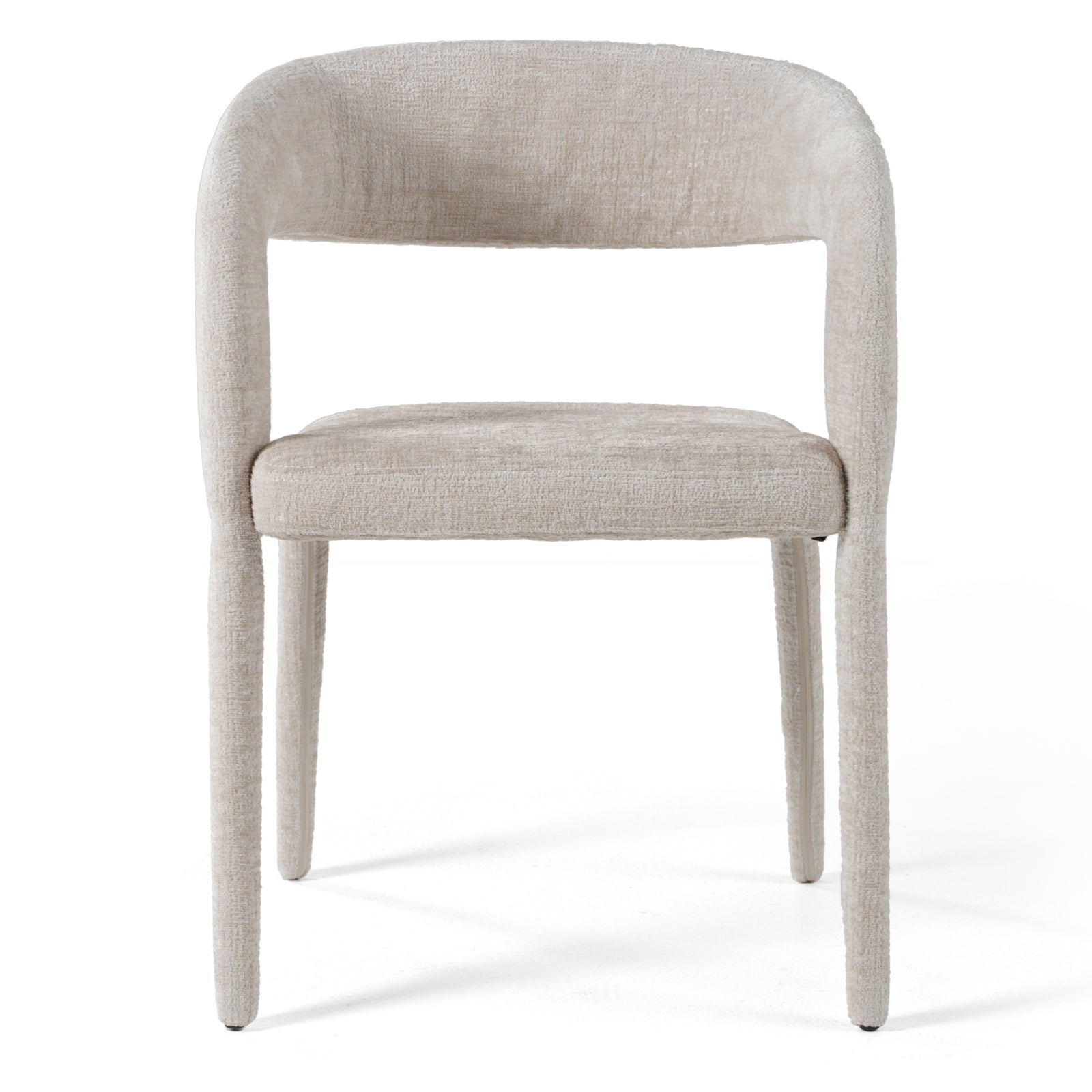 Faerron - Modern Light Grey Fabric Dining Chair