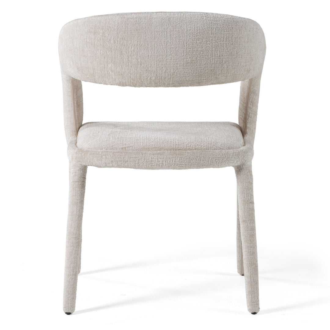 Faerron  Modern Light Grey Fabric Dining Chair
