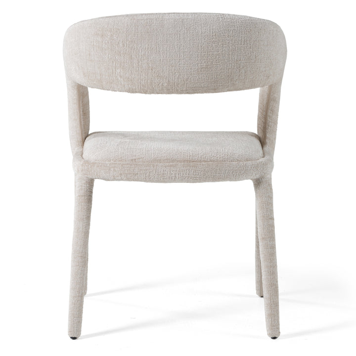 Faerron  Modern Light Grey Fabric Dining Chair