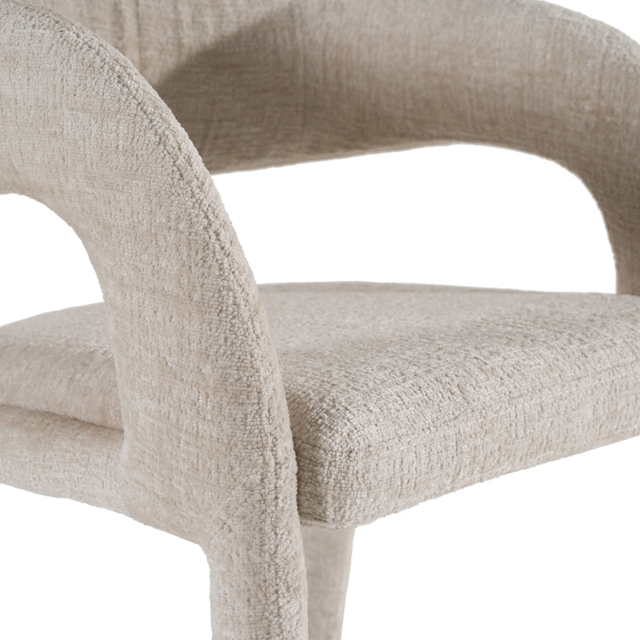 Faerron - Modern Light Grey Fabric Counter Chair
