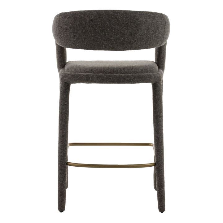 Faerron - Modern Grey Fabric Counter Chair
