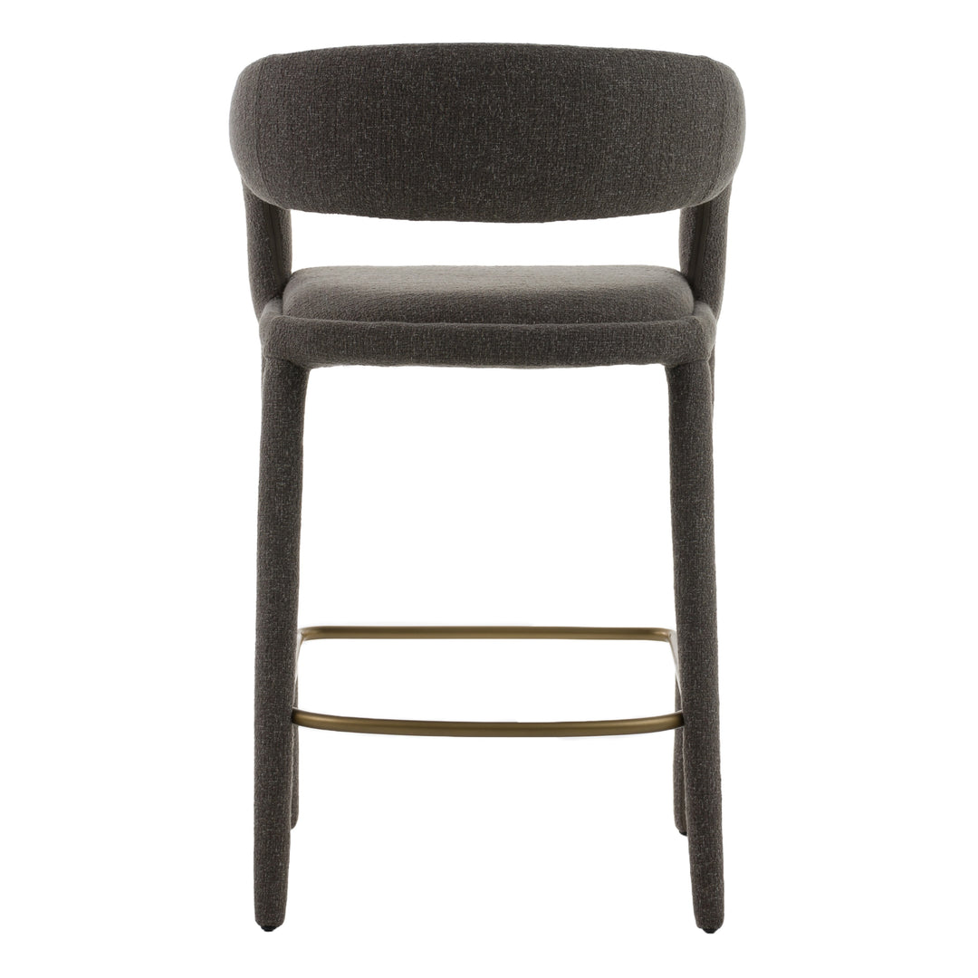 Faerron - Modern Grey Fabric Counter Chair