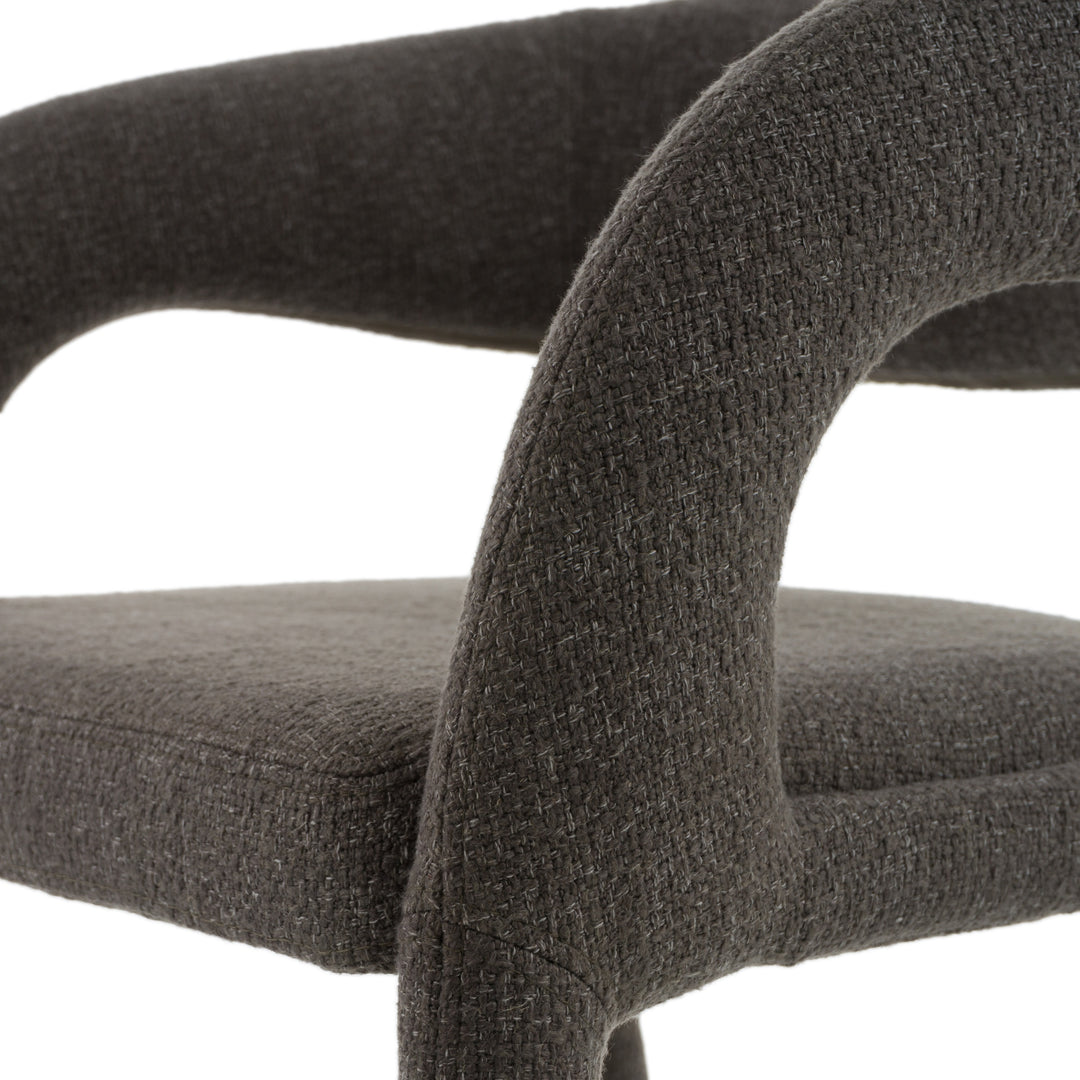 Faerron - Modern Grey Fabric Counter Chair