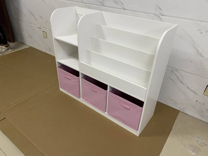 kids-bookcase-and-bookshelf-multifunctional-bookcase-white-pink