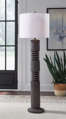 Fainwell Floor Lamp - Black Floor Lamp modern furniture Contempo Furniture