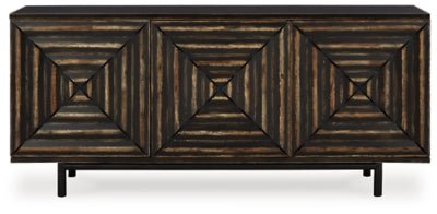 Fair Ridge Accent Cabinet - Black Accent Cabinet modern furniture Contempo Furniture