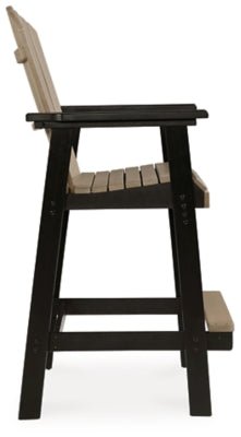 Fairen Trail Barstool (Set of 2) - Black Chair Set modern furniture Contempo Furniture