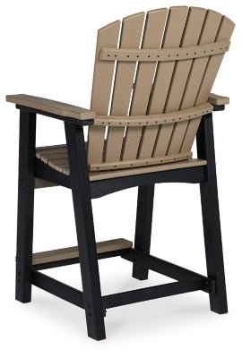 Fairen Trail Outdoor Counter Height Bar Stool (Set of 2) - Black Stool Set modern furniture Contempo Furniture