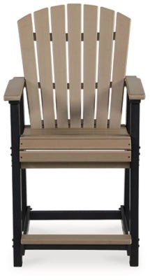 Fairen Trail Outdoor Counter Height Bar Stool (Set of 2) - Black Stool Set modern furniture Contempo Furniture