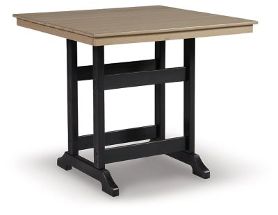Fairen Trail Outdoor Counter Height Dining Table - Black | Ashley Furniture