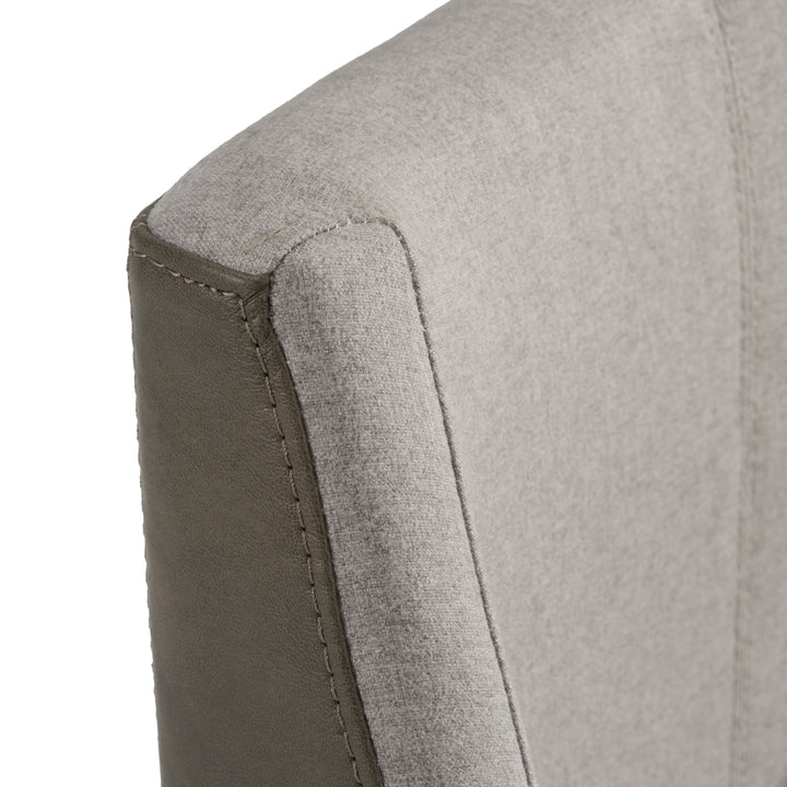 Fairview - Contemporary Grey + Brass Counter Stool