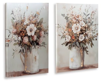 Faisaldon Wall Art (Set of 2) - Gray Canvas Art Set modern furniture Contempo Furniture
