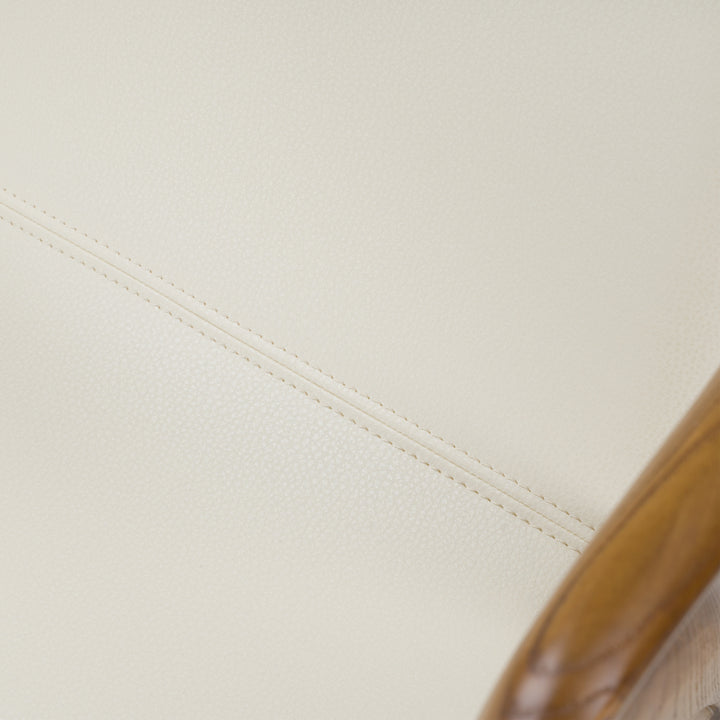 Falcon Mid-Century Walnut and Cream Dining Chair