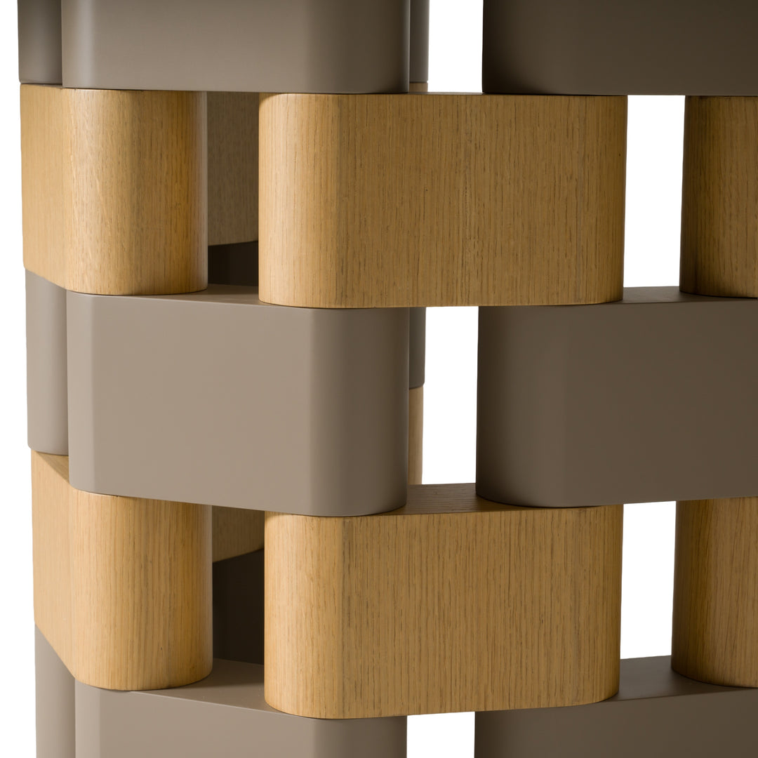 Falzone - Modern Ceramic + Wood Dining Table