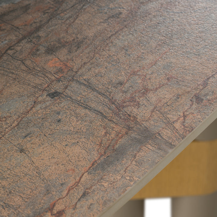 Falzone - Modern Ceramic + Wood Dining Table