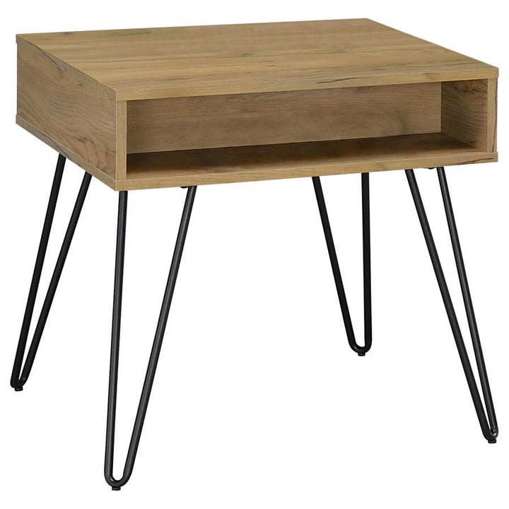Fanning - 3 Piece Lift Top Coffee And End Table Set - Golden Oak Table Set modern furniture Contempo Furniture