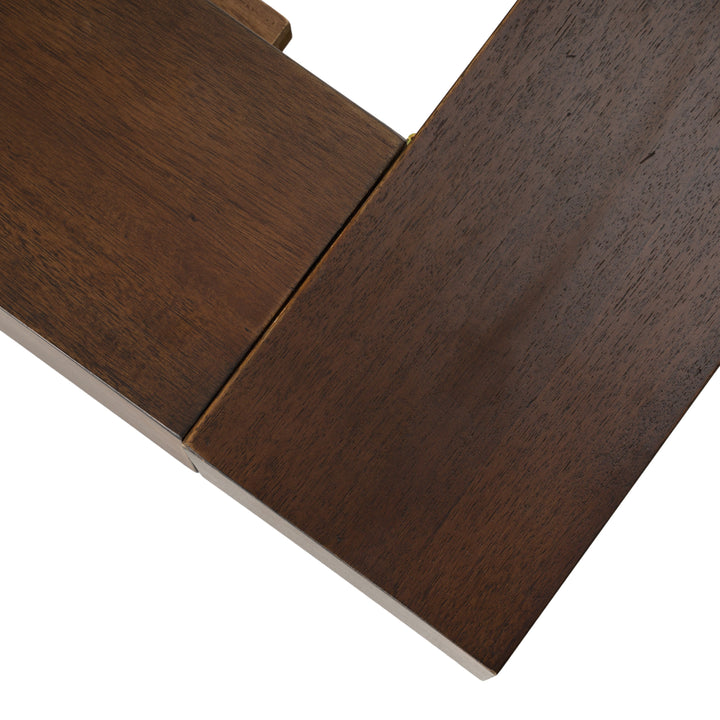 Fantasia  Dark Walnut/Dark Grey Bed and Two Nightstands