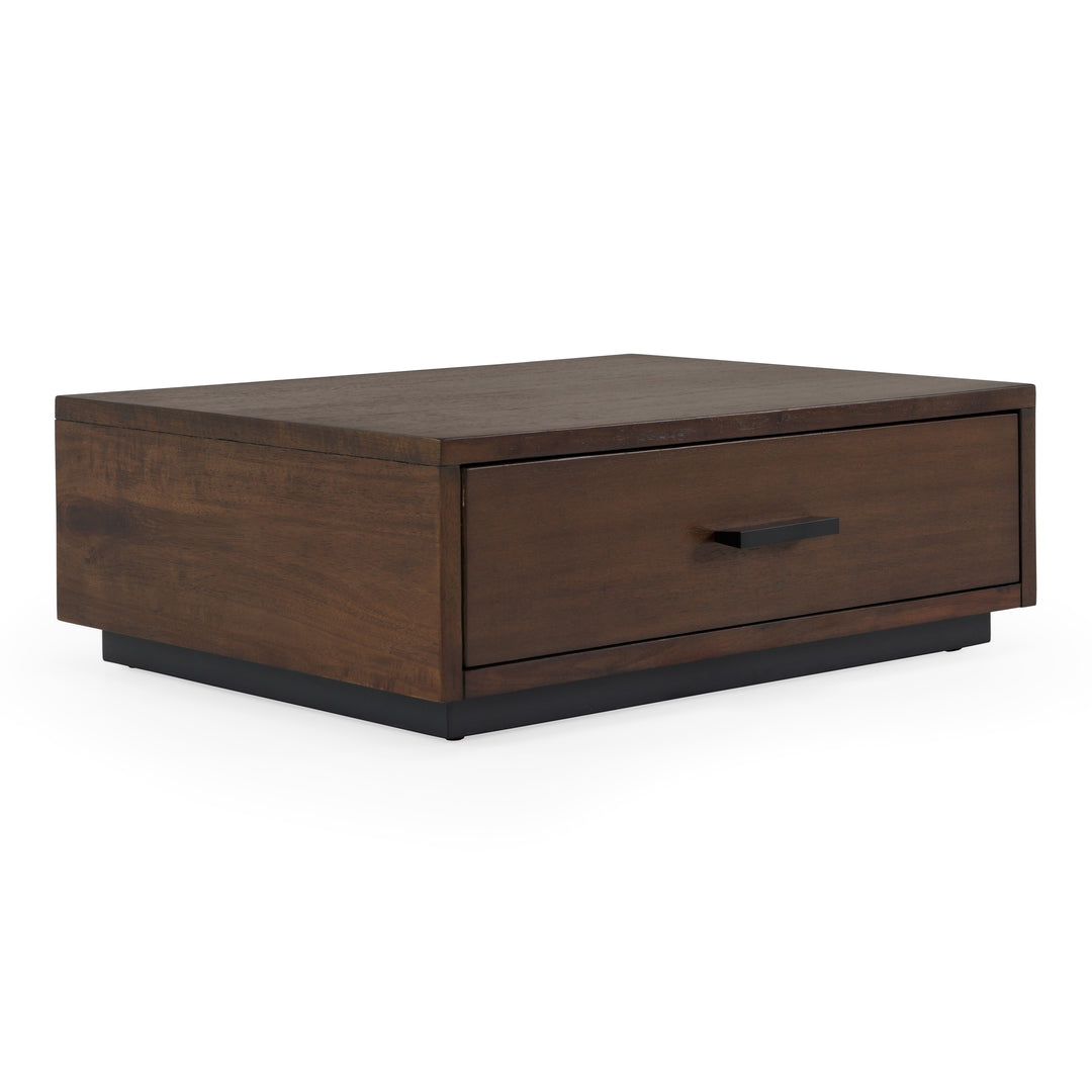 Fantasia - Dark Walnut/Dark Grey Bed and Two Nightstands