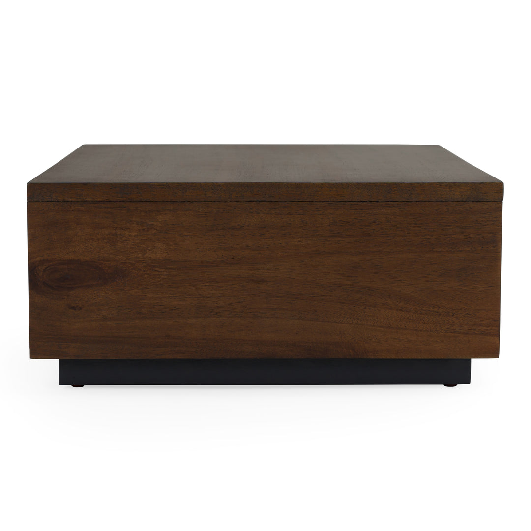 Fantasia - Dark Walnut/Dark Grey Bed and Two Nightstands