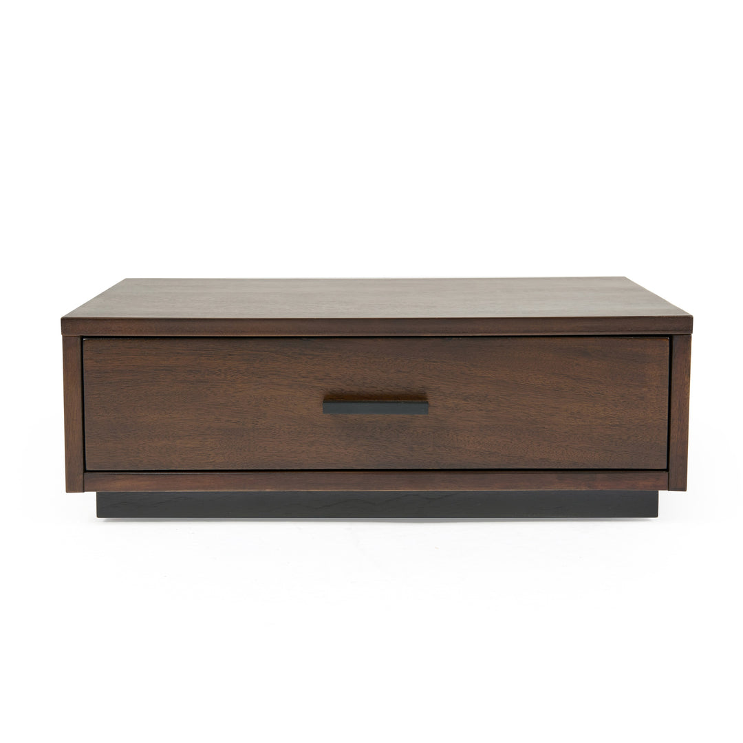Fantasia  Dark Walnut/Dark Grey Bed and Two Nightstands