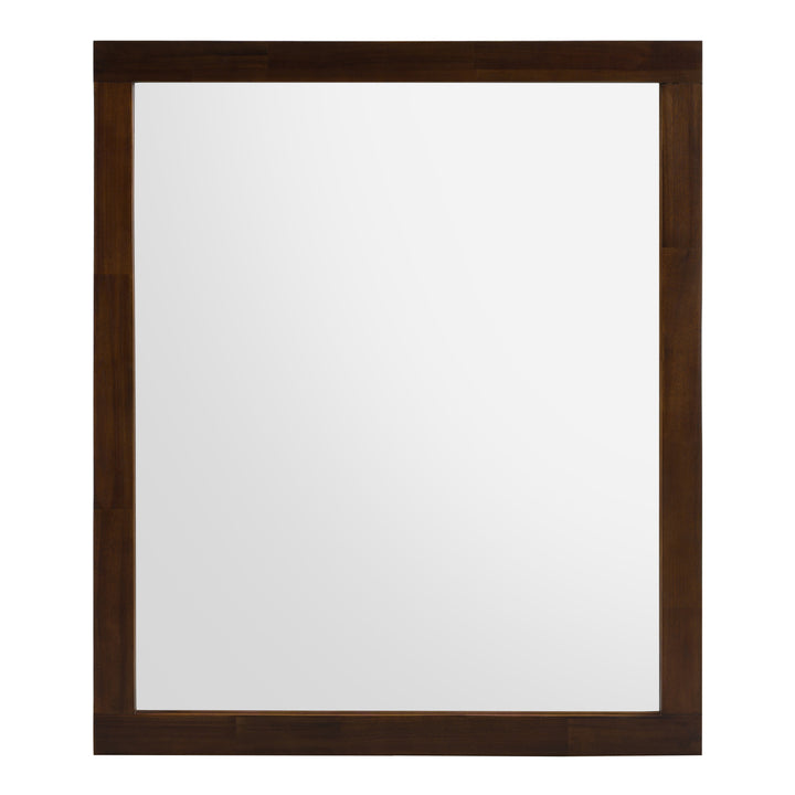Fantasia - Contemporary Dark Walnut Mirror