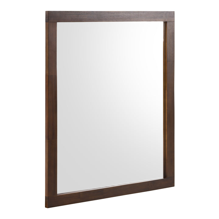 Fantasia - Contemporary Dark Walnut Mirror