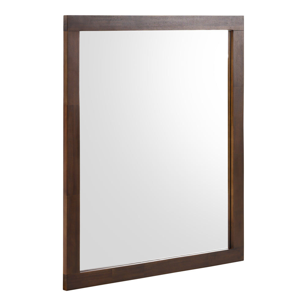 Fantasia - Contemporary Dark Walnut Mirror - View 4