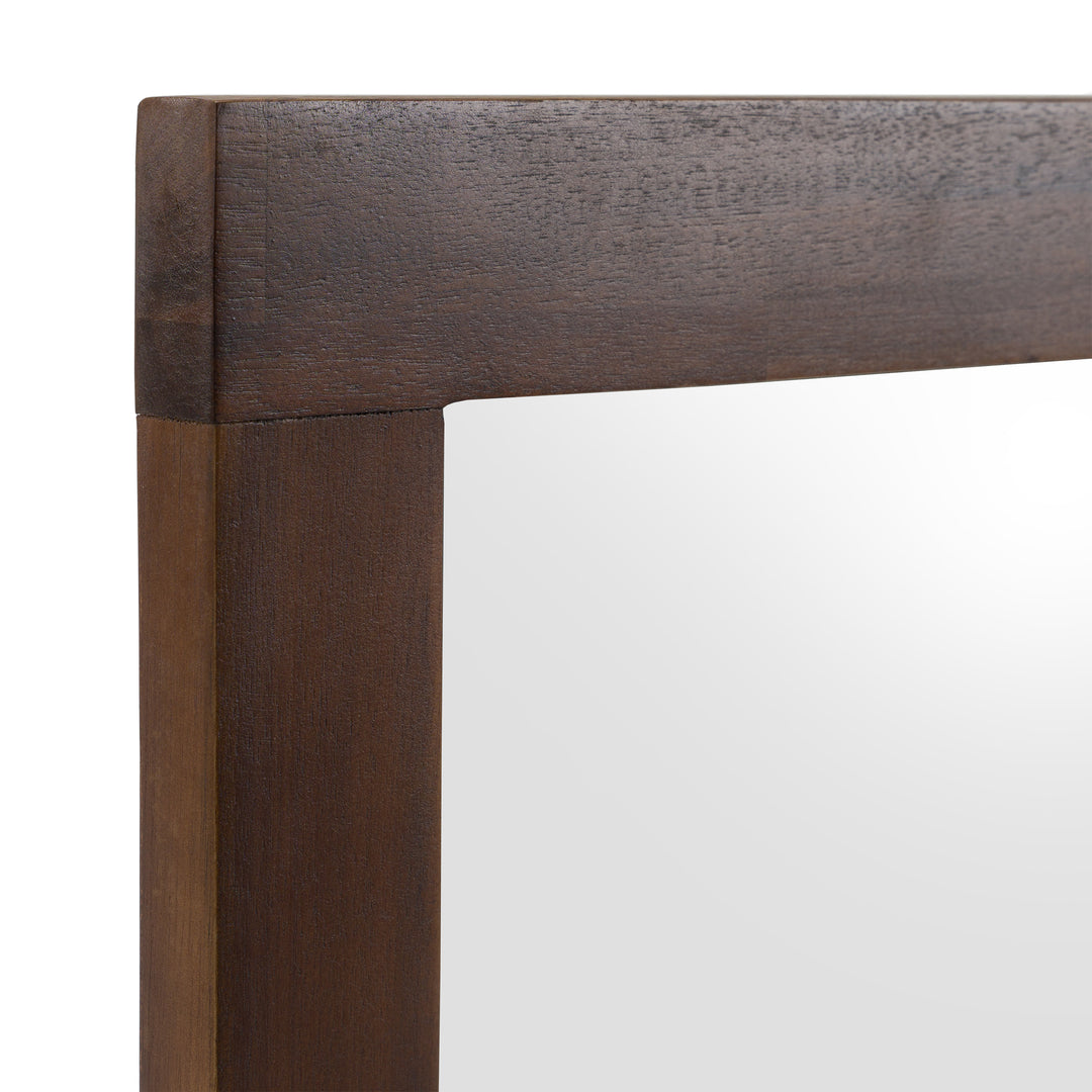 Fantasia - Contemporary Dark Walnut Mirror