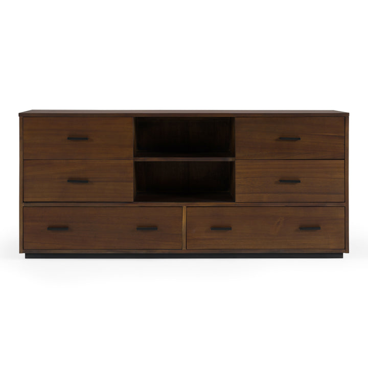 Fantasia - Contemporary Dark Walnut Dresser